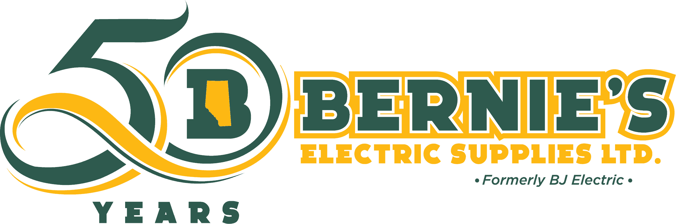 Bernie's 50th Anniversary Logo